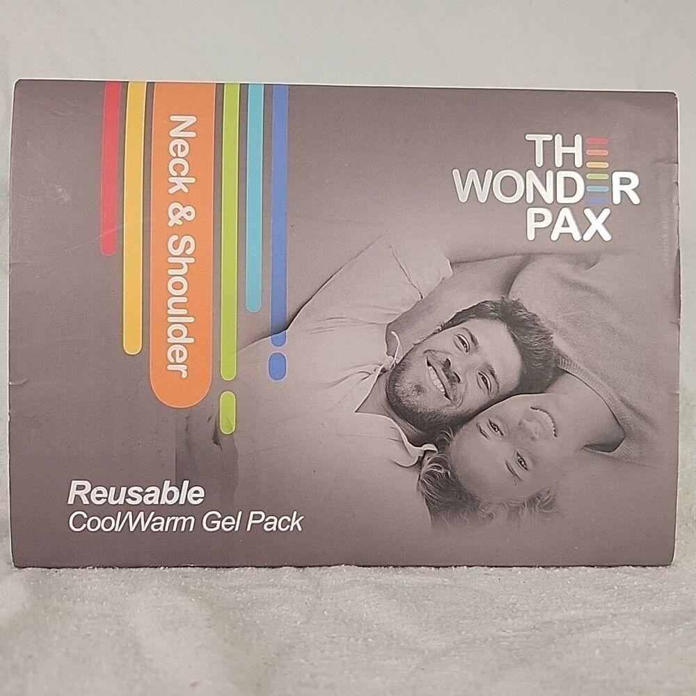 The Wonder Pax Reusable Cool/Warm Gel Pack Neck & Shoulder Pain Relief Green